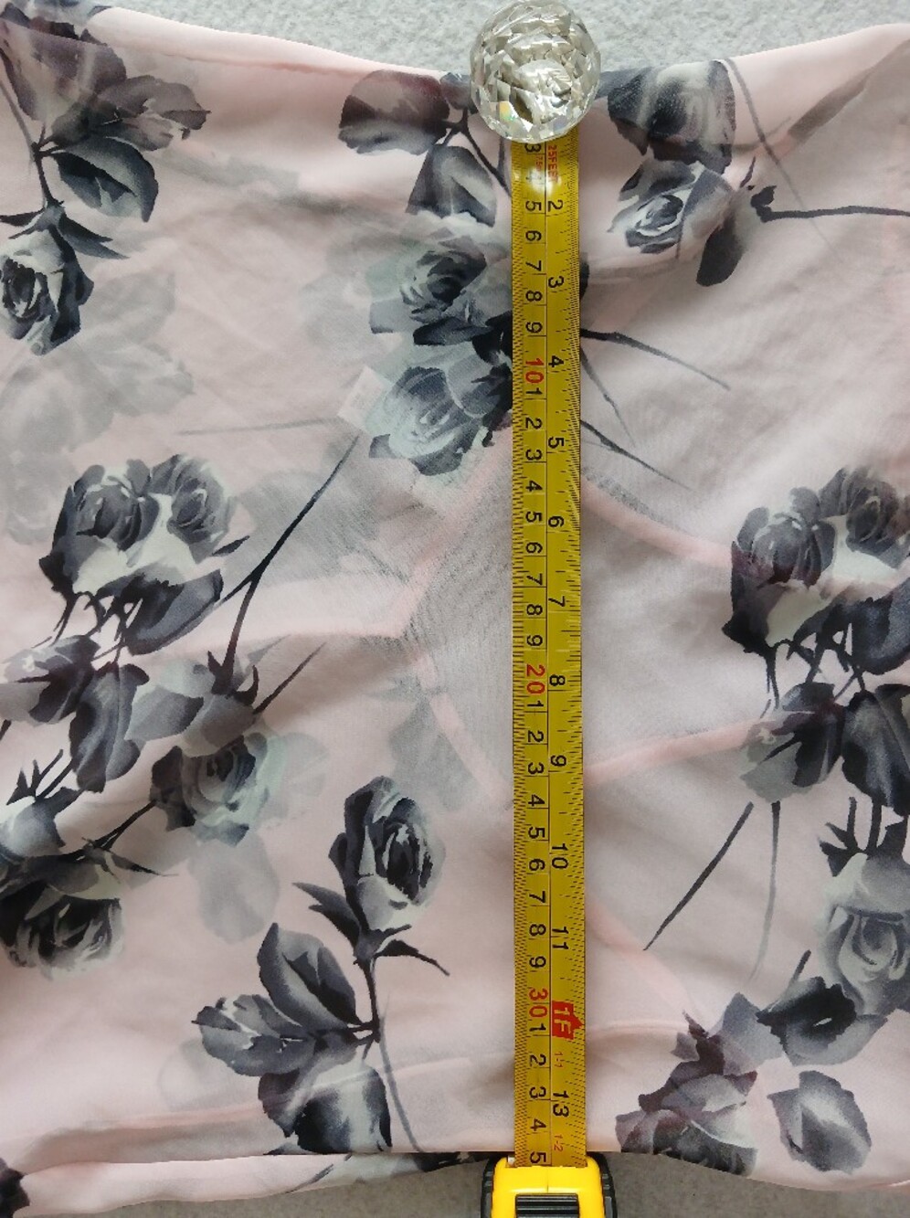 Vintage Y2K La SENZA Pink Floral Slip with Black and Grey Feminine Rose - Picture 11 of 15